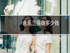 永乐三强砖多少钱