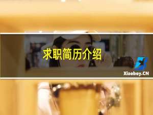 求职简历介绍