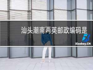 汕头潮南两英邮政编码是多少