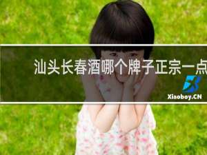 汕头长春酒哪个牌子正宗一点