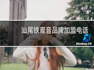 汕尾铁观音品牌加盟电话