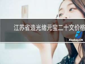 江苏省造光绪元宝二十文价格