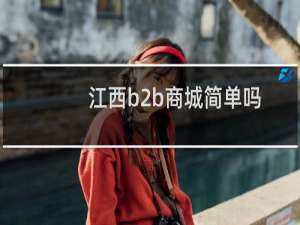 江西b2b商城简单吗