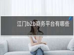 江门b2b商务平台有哪些