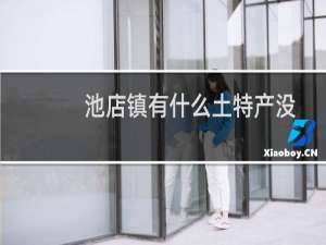 池店镇有什么土特产没