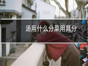 汤用什么分菜用具分