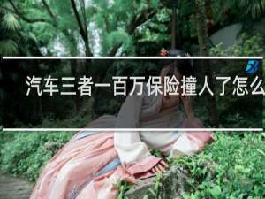 汽车三者一百万保险撞人了怎么办