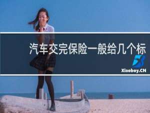 汽车交完保险一般给几个标