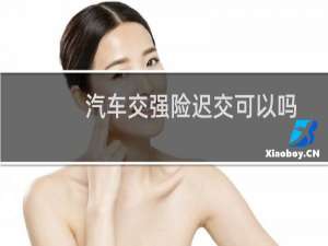 汽车交强险迟交可以吗