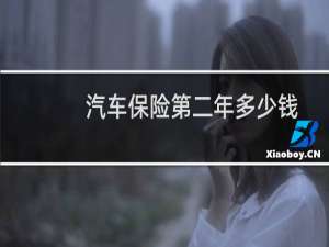 汽车保险第二年多少钱