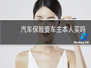 汽车保险要车主本人买吗