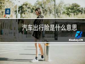 汽车出行险是什么意思