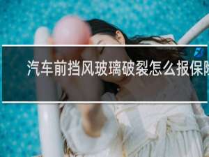 汽车前挡风玻璃破裂怎么报保险