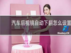汽车后视镜自动下翻怎么设置