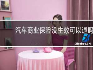 汽车商业保险没生效可以退吗