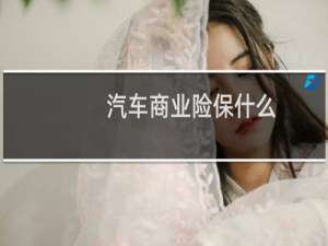 汽车商业险保什么