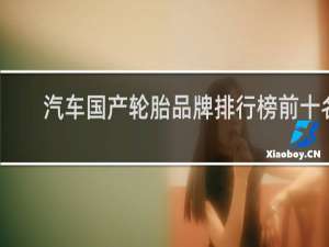 汽车国产轮胎品牌排行榜前十名
