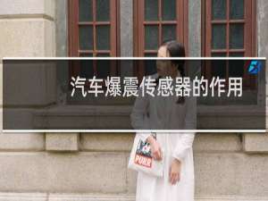 汽车爆震传感器的作用