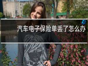 汽车电子保险单丢了怎么办