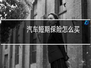 汽车短期保险怎么买
