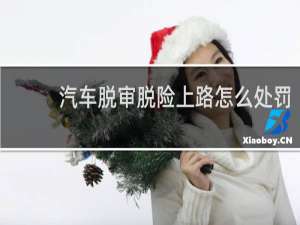 汽车脱审脱险上路怎么处罚