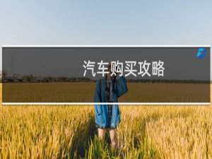 汽车购买攻略