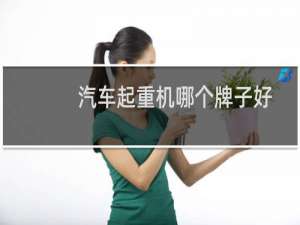 汽车起重机哪个牌子好