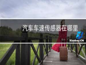汽车车速传感器在哪里