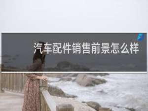汽车配件销售前景怎么样