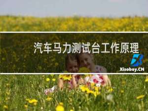 汽车马力测试台工作原理
