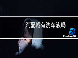 汽配城有洗车液吗