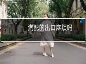 汽配的出口麻烦吗