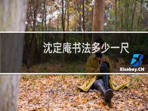 沈定庵书法多少一尺