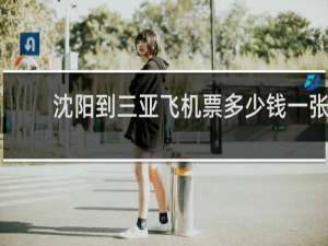 沈阳到三亚飞机票多少钱一张