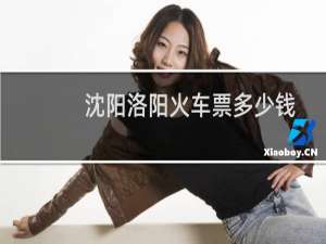 沈阳洛阳火车票多少钱