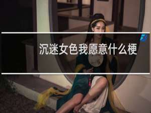 沉迷女色我愿意什么梗