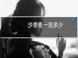 沙枣青一克多少