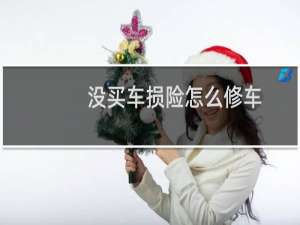 没买车损险怎么修车