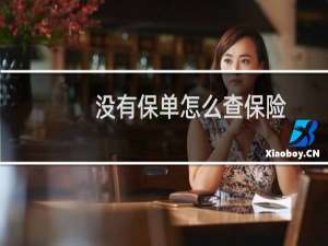 没有保单怎么查保险