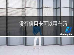 没有信用卡可以租车吗