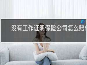 没有工作证明保险公司怎么赔付