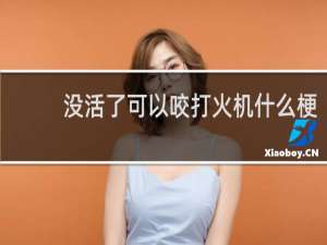 没活了可以咬打火机什么梗