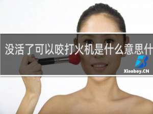 没活了可以咬打火机是什么意思什么梗