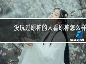 没玩过原神的人看原神怎么样