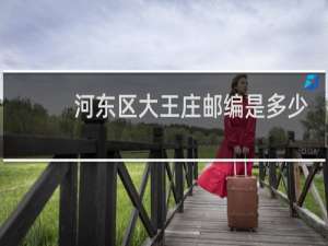 河东区大王庄邮编是多少