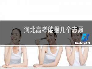 河北高考能报几个志愿