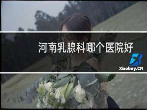河南乳腺科哪个医院好