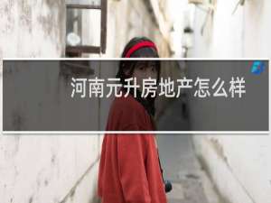 河南元升房地产怎么样