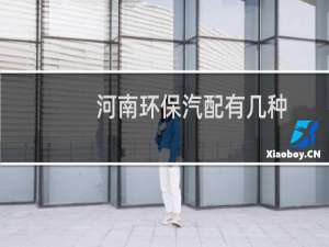 河南环保汽配有几种
