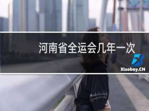 河南省全运会几年一次
